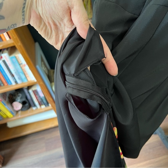 Vintage Black Tulip Maxi Dress - Picture 8 of 8